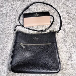 Kate Spade Black and Pink Crossbody Bag with Wallet